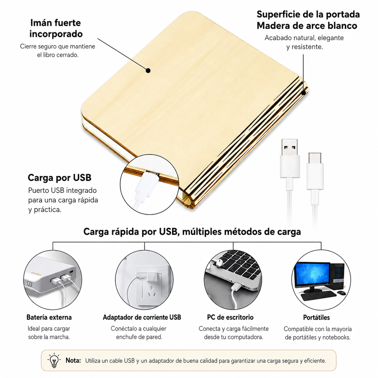 Lámpara de Libro plegable