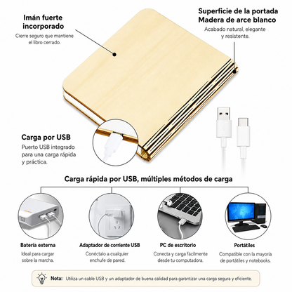 Lámpara de Libro plegable